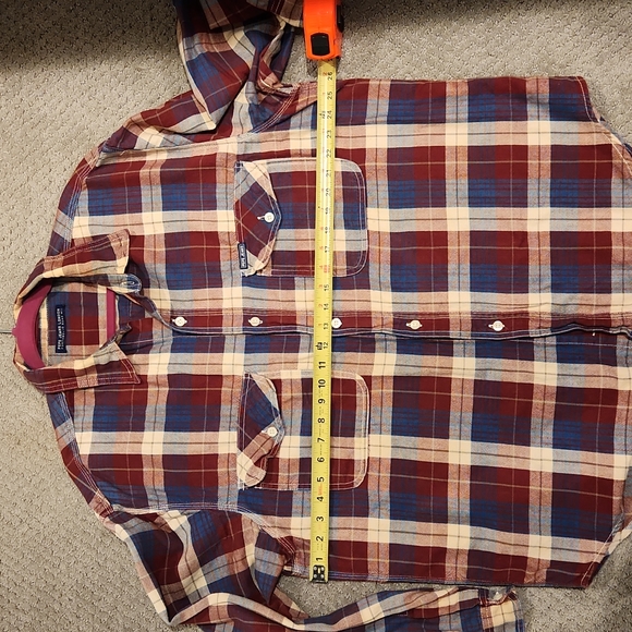 Vintage 90s plaid button down. PEPE JEANS WORN ONCE-100% COTTON = CLOSING-FINAL - Picture 3 of 12